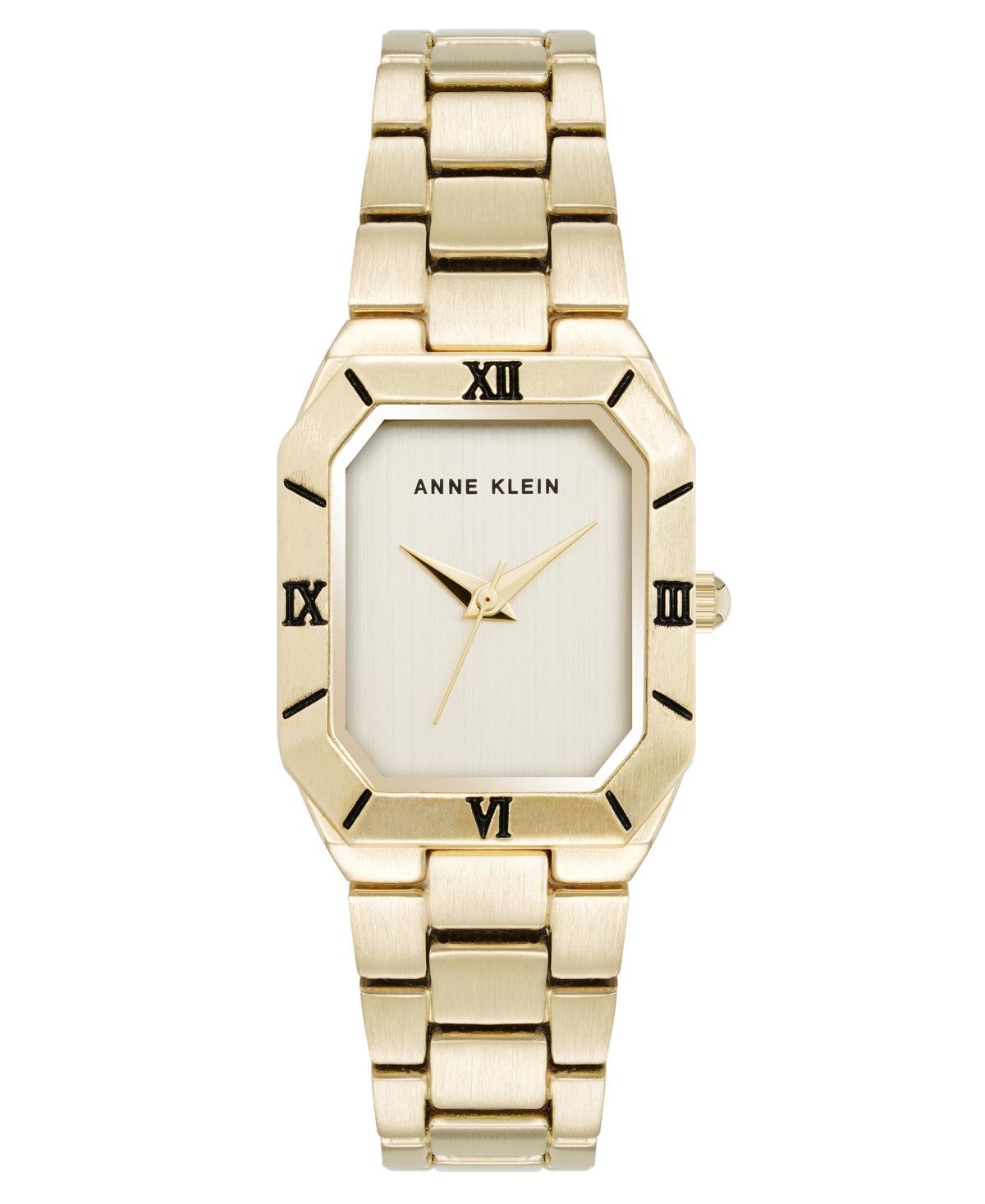 Anne Klein Womens Quartz Roman Numeral Bezel Gold-Tone Alloy Metal Watch Product Image