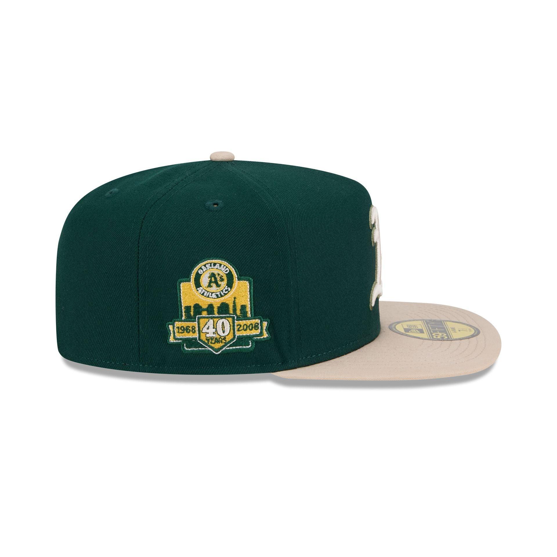 Oakland Athletics Canvas 59FIFTY A-Frame Fitted Hat Male Product Image