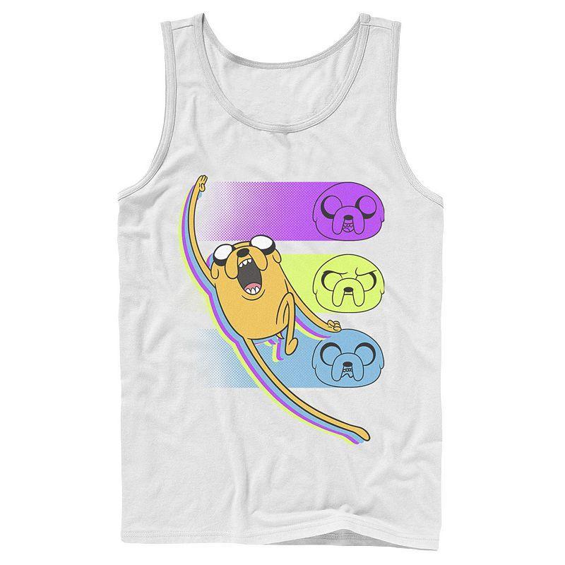 Mens Cartoon Network Adventure Time Jake Emotions Tank Top Blue Product Image