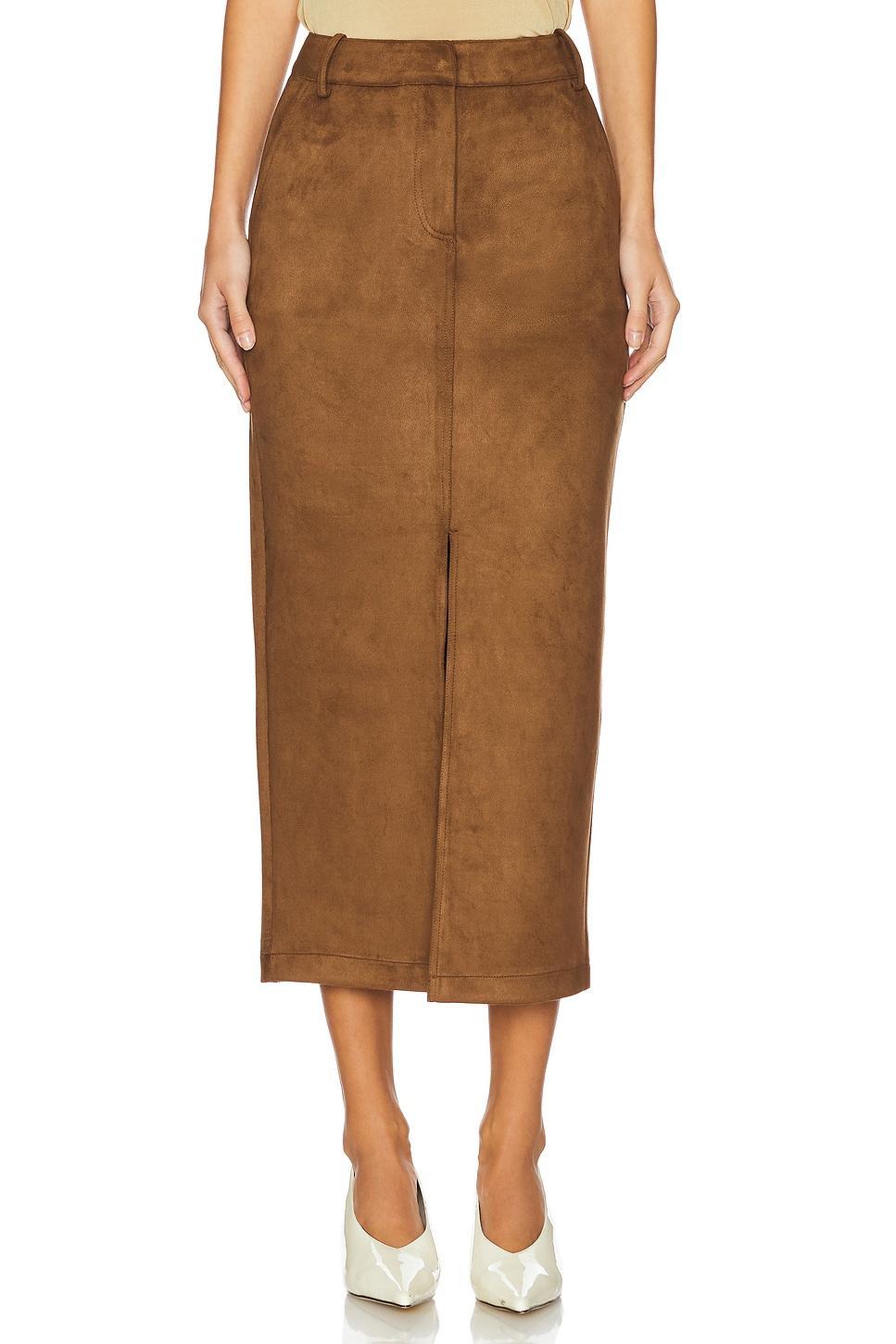 Medina Belted Faux Suede Skirt Generation Love Product Image