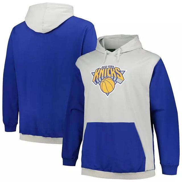 Mens Fanatics Branded /Silver New York Knicks Big & Tall Primary Arctic Pullover Hoodie Product Image