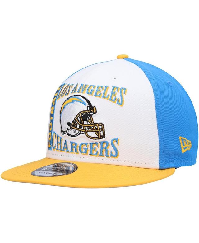 Mens New Era White Los Angeles Chargers Retro Sport 9Fifty Snapback Hat - White Product Image