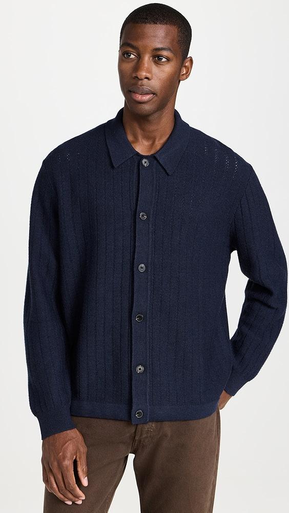 Madewell Merino Long Sleeve Stitch Shirt | Shopbop Product Image