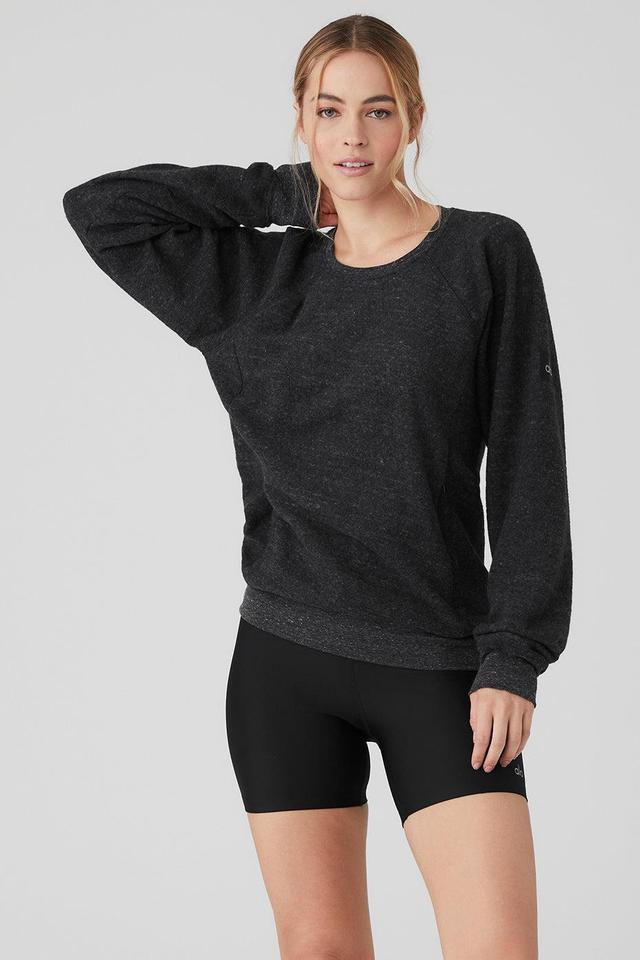 Triumph Crew Neck Sweatshirt - Charcoal Black Triblend Female Product Image