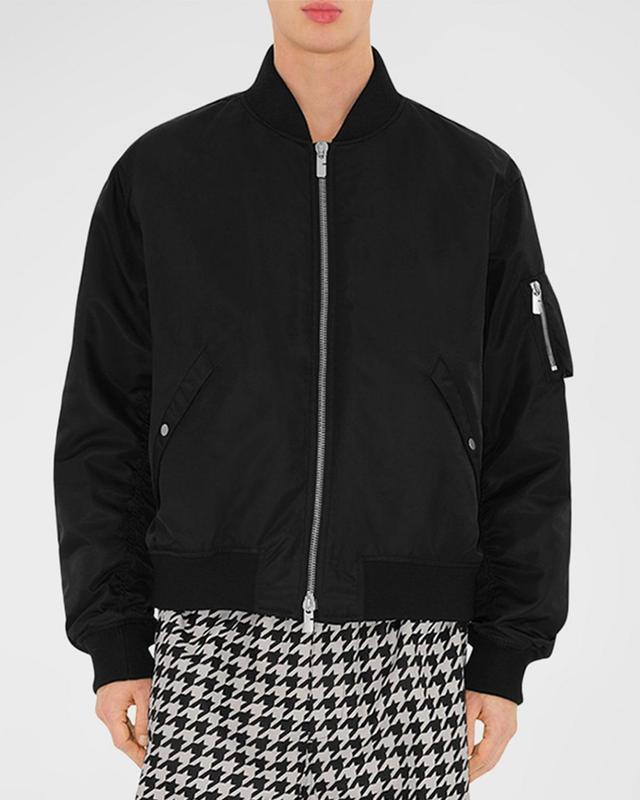 Mens Nylon Bomber Jacket Product Image