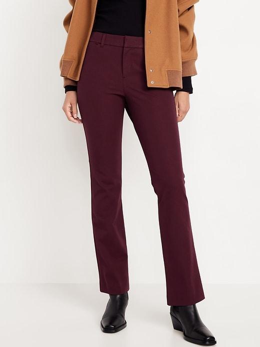 High-Waisted Pixie Flare Pants Product Image