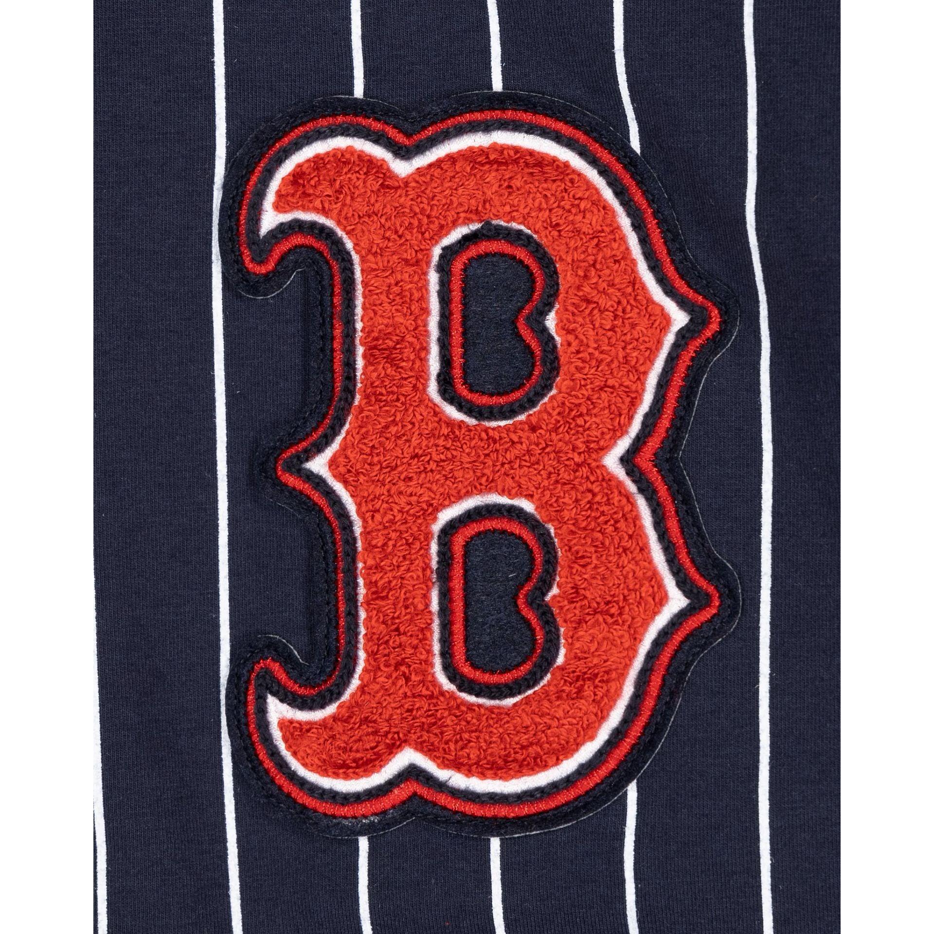 Boston Red Sox Logo Select Pinstripe Hoodie Male Product Image