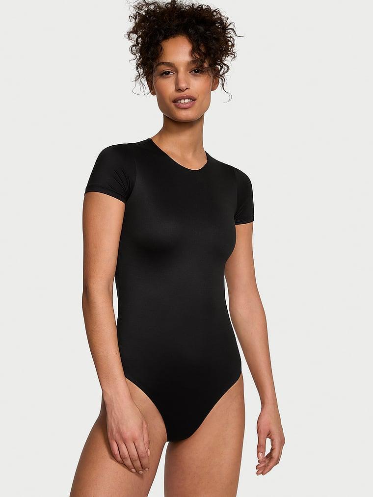 BODYWEAR by Victoria with FeatherSoft™ Innovation Short-Sleeve Bodysuit Product Image