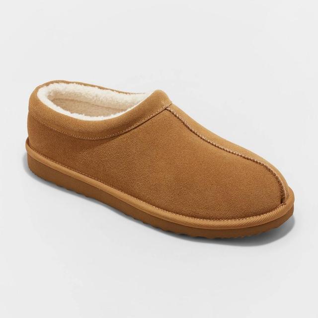 Mens Michael Moccasin Scuff Slippers - Goodfellow & Co Brown 9 Product Image