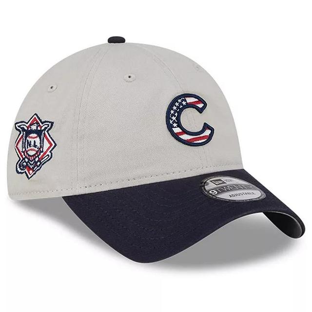 Mens New Era Khaki/Black Chicago Cubs 2024 Fourth of July 9TWENTY Adjustable Hat Product Image