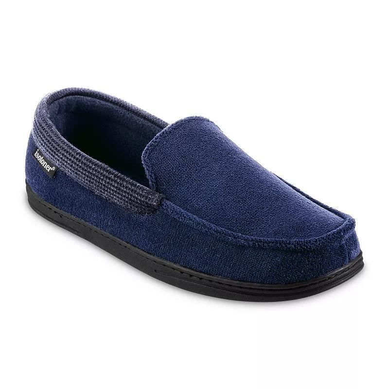 isotoner Microterry and Waffle Travis Mens Moccasin Slippers Product Image