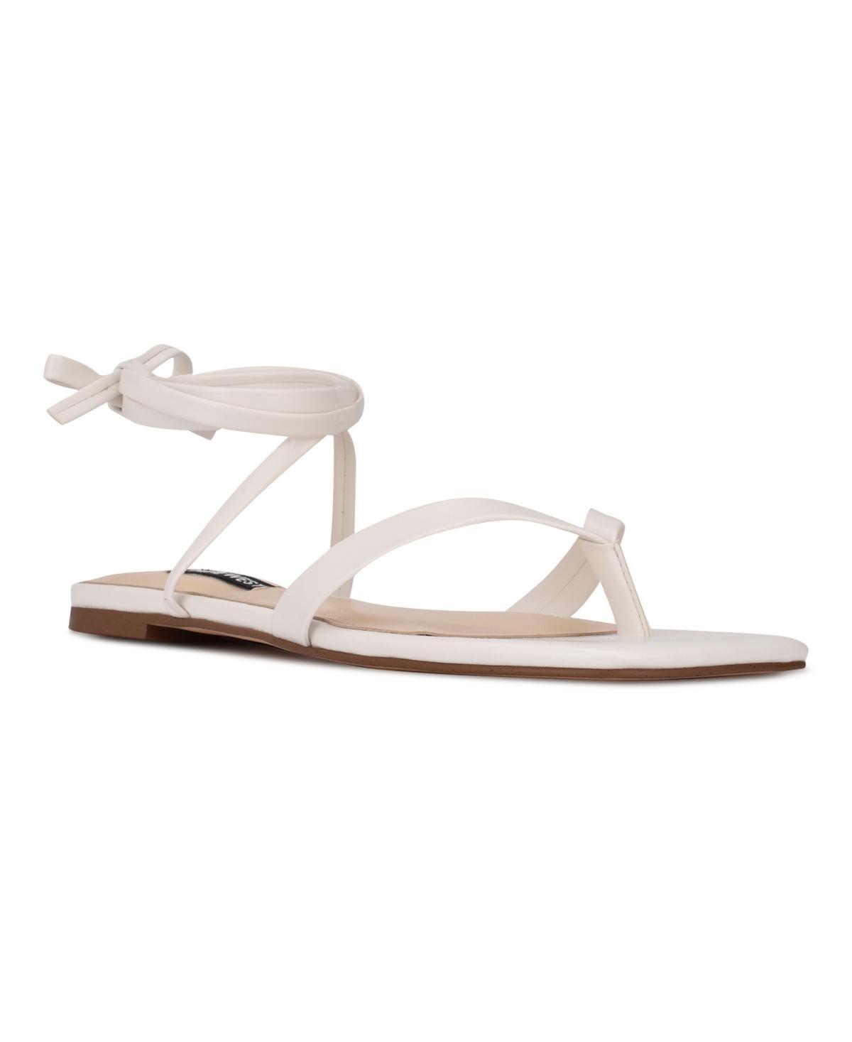 Nine West Womens News Ankle Wrap Thong Sandals Product Image