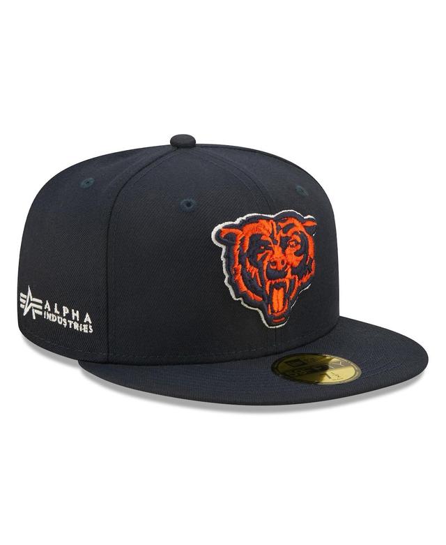 Mens New Era x Alpha Industries Chicago Bears Alpha 59FIFTY Fitted Hat Blue Product Image