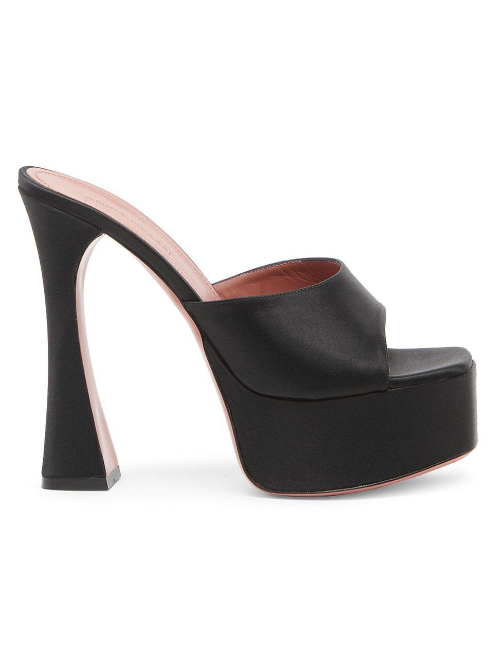 Womens Dalida 140MM Satin Platform Mules Product Image