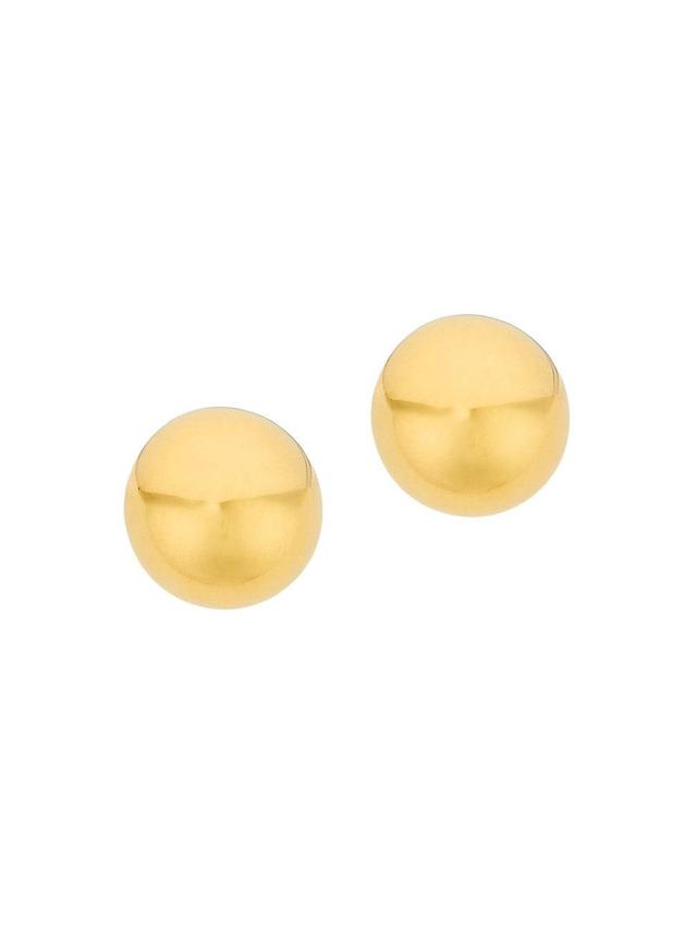 Womens Neptune Orb Small 23K Gold-Plated Stud Earrings Product Image