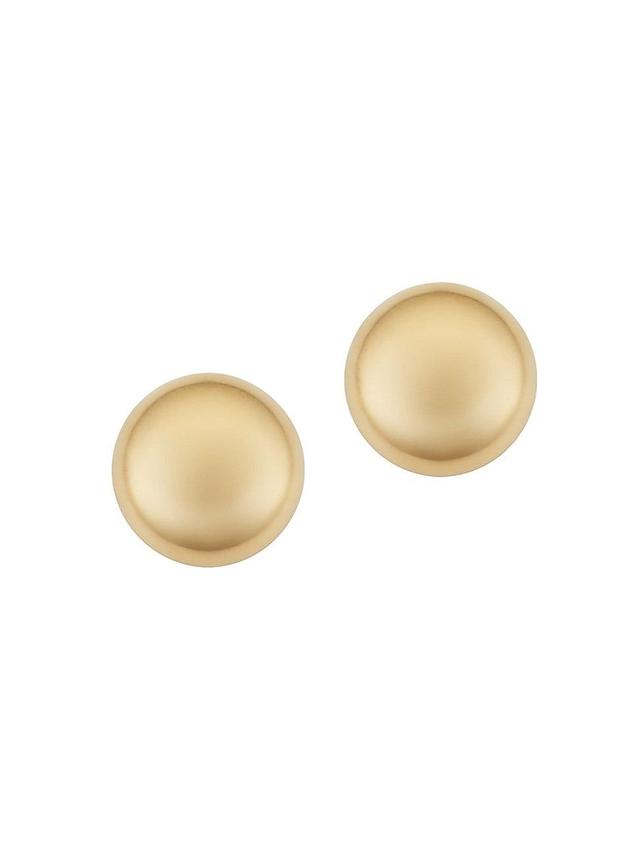 Womens 14K Yellow Gold Buttoned Up Studs Product Image