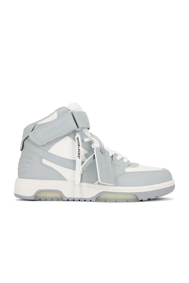 OFF-WHITE Out Of Office Mid Top Sneaker Light Grey,White. (also in 41, 42, 44, 45). Product Image