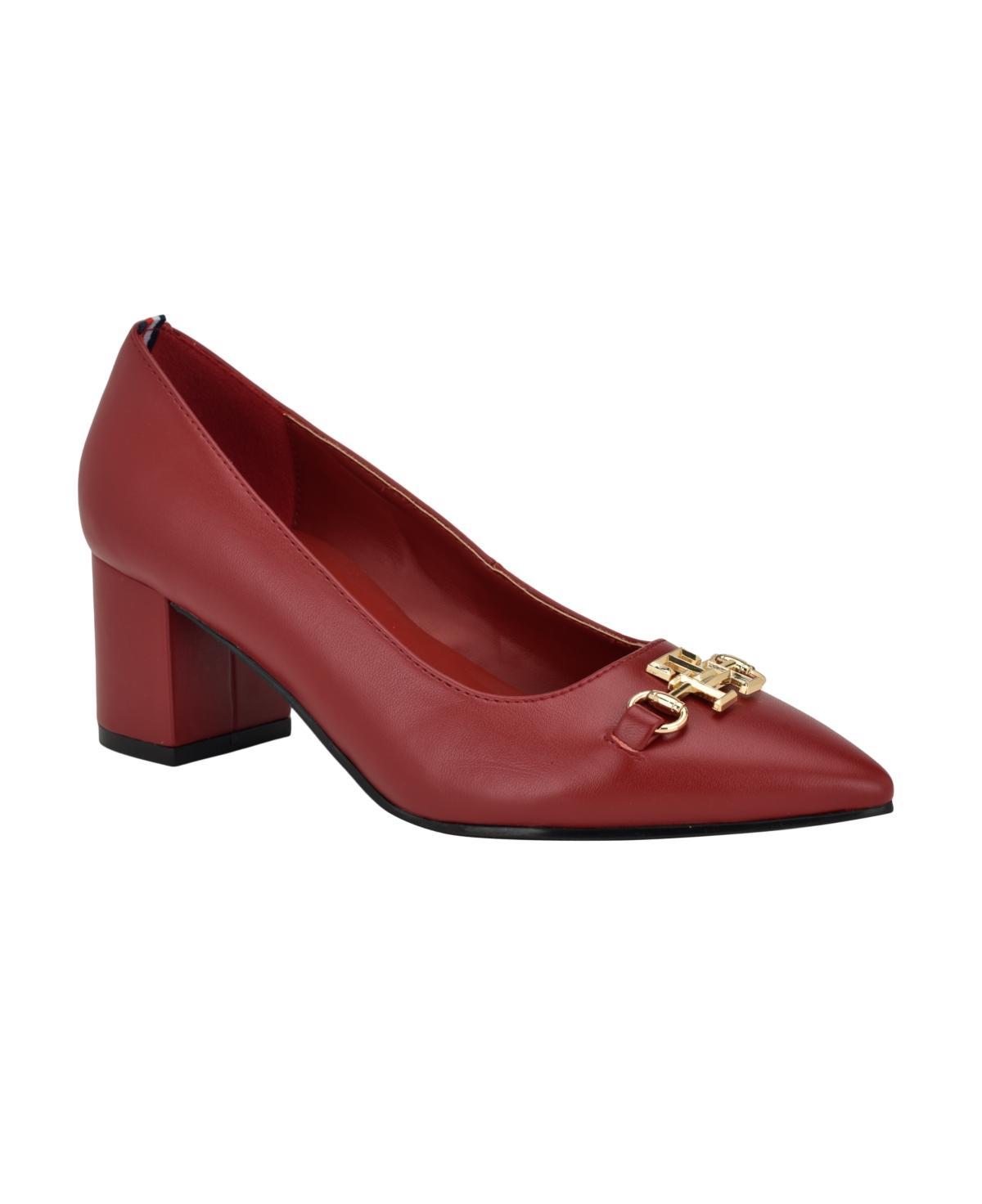 Tommy Hilfiger Womens Nanya Block Heel Classic Pumps Product Image