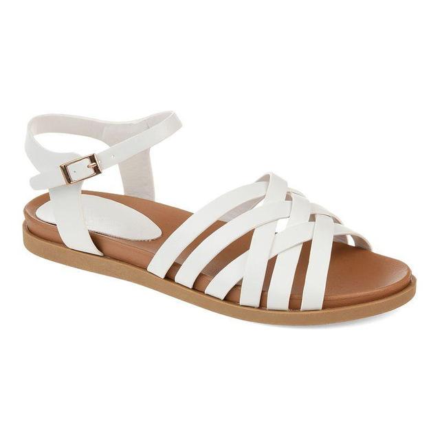 Journee Collection Kimmie Womens Sandals White Product Image