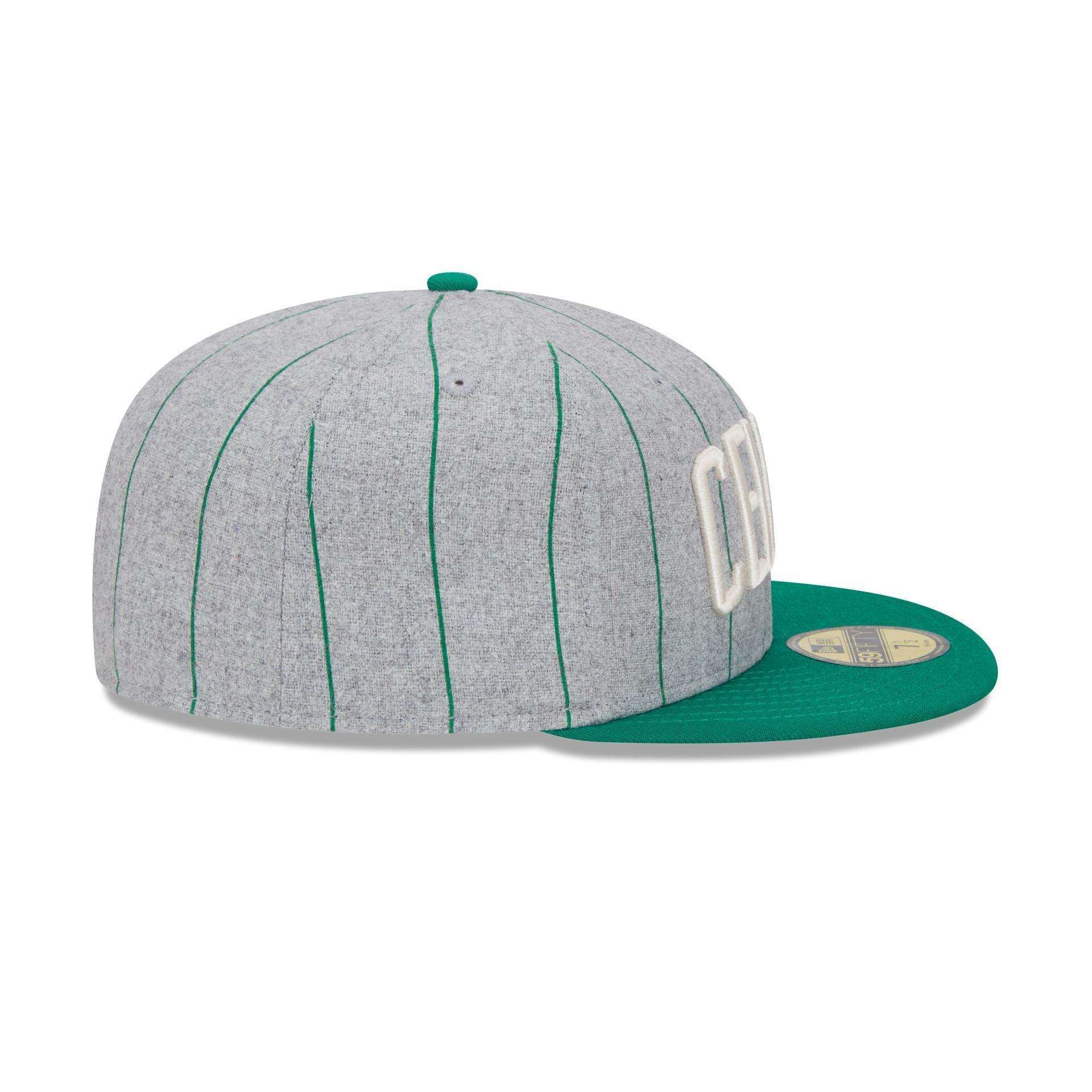 Boston Celtics Heather Pinstripe 59FIFTY Fitted Hat Male Product Image