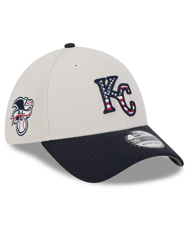 New Era Mens Black Kansas City Royals 2024 Fourth of July 39THIRTY Flex Hat Product Image