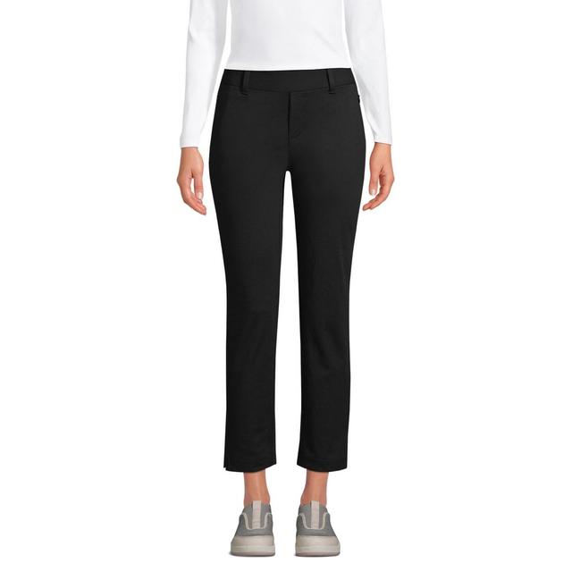 Womens Lands End Flex Mid Rise Pull On Crop Pants Product Image