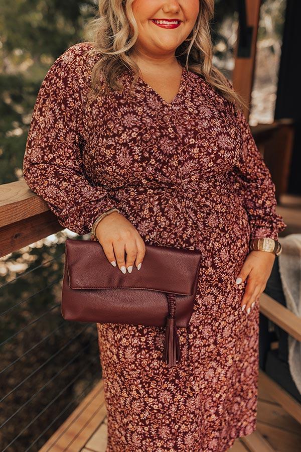 Merlot Sippin' Floral Midi Curves Product Image