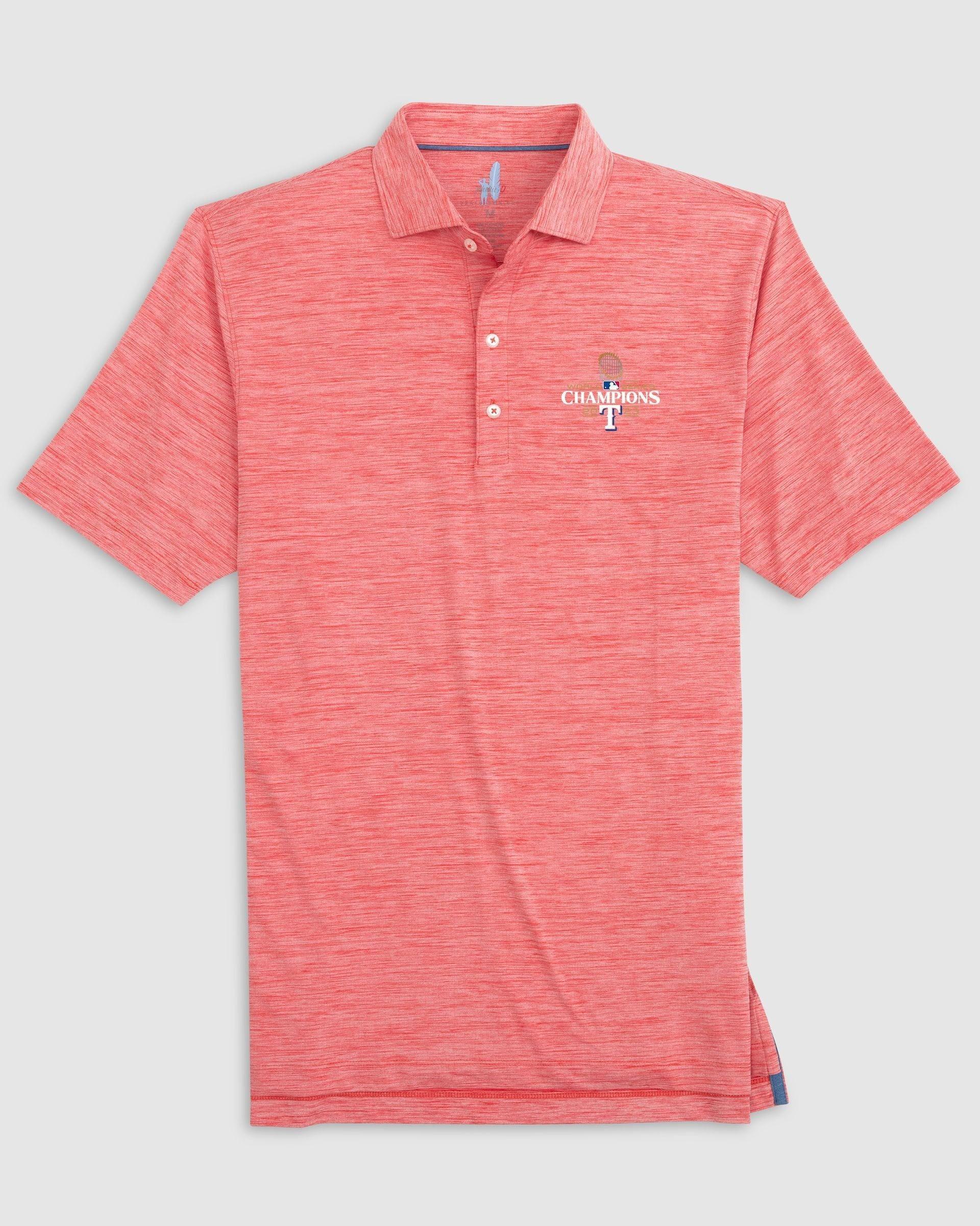 Texas Rangers World Series 2023 Huronn Featherweight Performance Polo Product Image