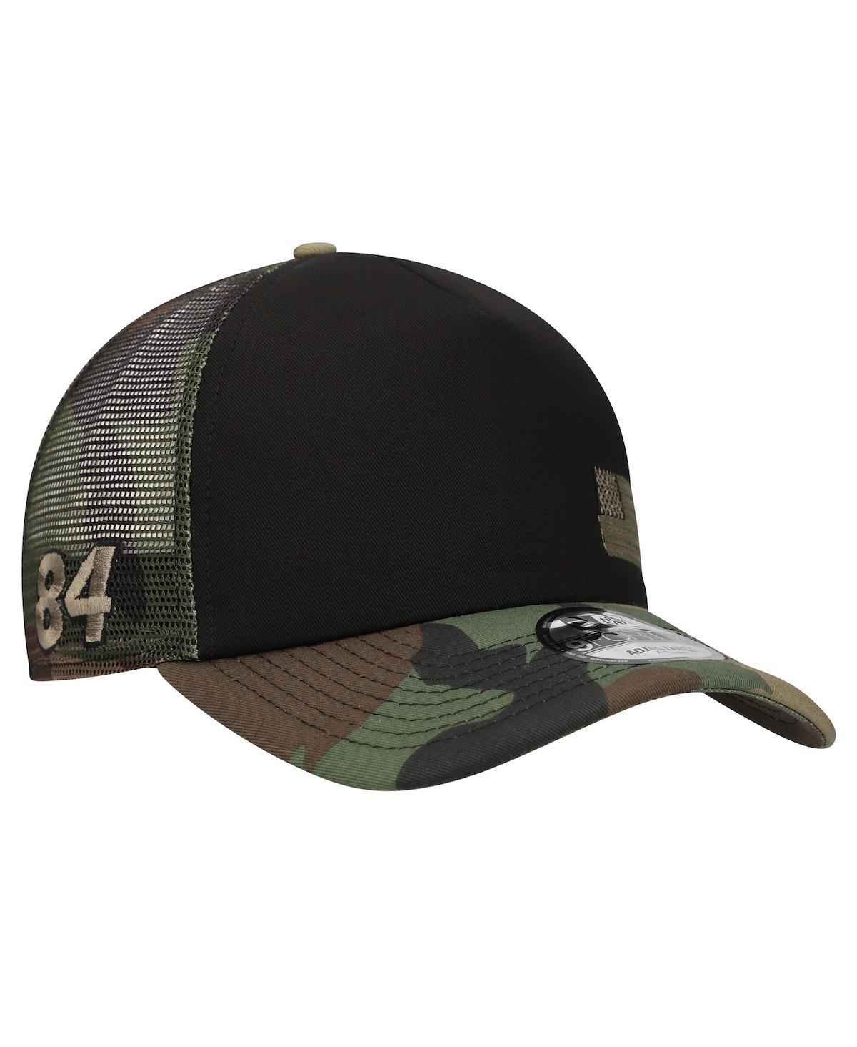 New Era Mens Black/Camo Jimmie Johnson Trucker 9FORTY Adjustable Hat Product Image