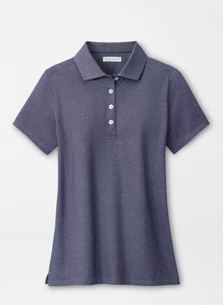 Peter Millar Womens Albatross Polo | Color: Navy | Size: L Product Image