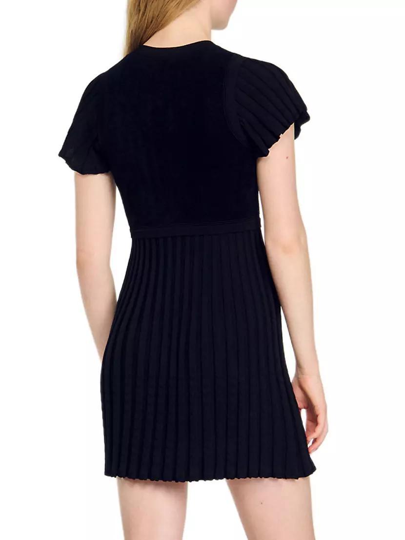 Pleated Knit Dress Product Image