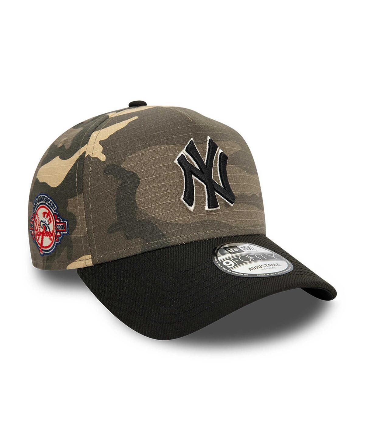 Mens New Era New York Yankees Camo Crown A-Frame 9FORTY Adjustable Hat Product Image