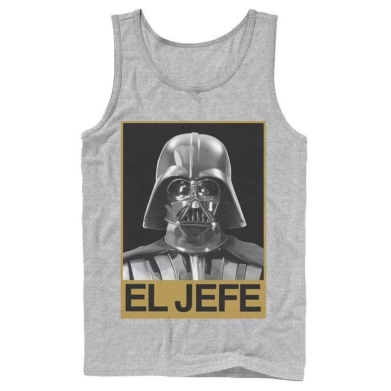 Mens Star Wars Darth Vader El Jefe Portrait Tank Top Blue Product Image