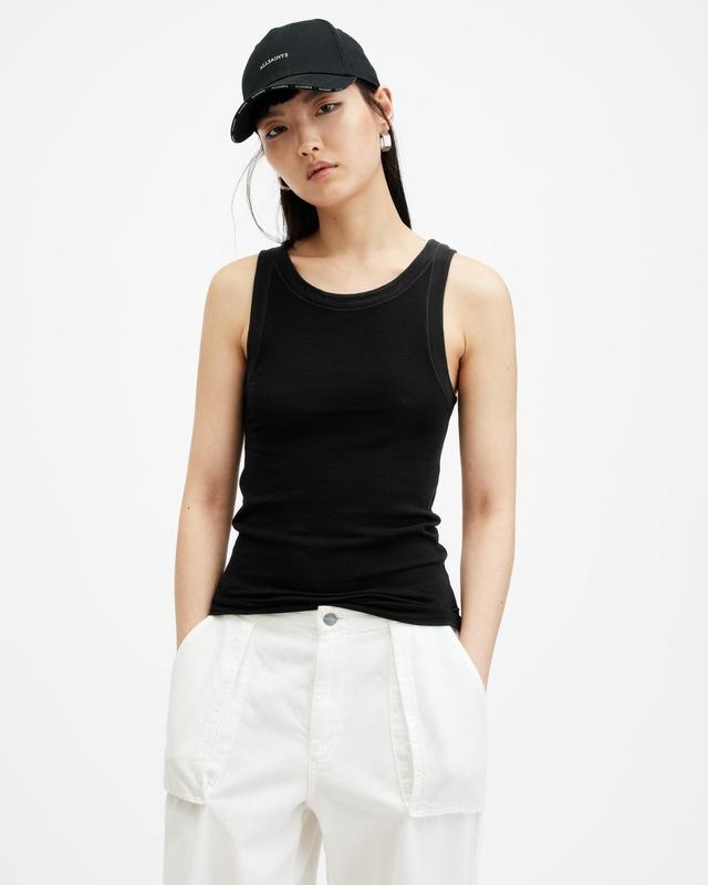 AllSaints Rina Crew Neck Sleeveless Tank Top Product Image