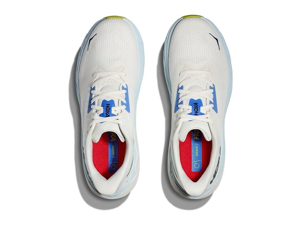 Hoka Men's Arahi 7 (Blanc De Blanc/Virtual Blue) Men's Shoes Product Image