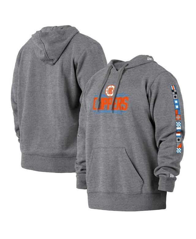 Mens New Era Gray La Clippers 2021/22 City Edition Big and Tall Pullover Hoodie Product Image