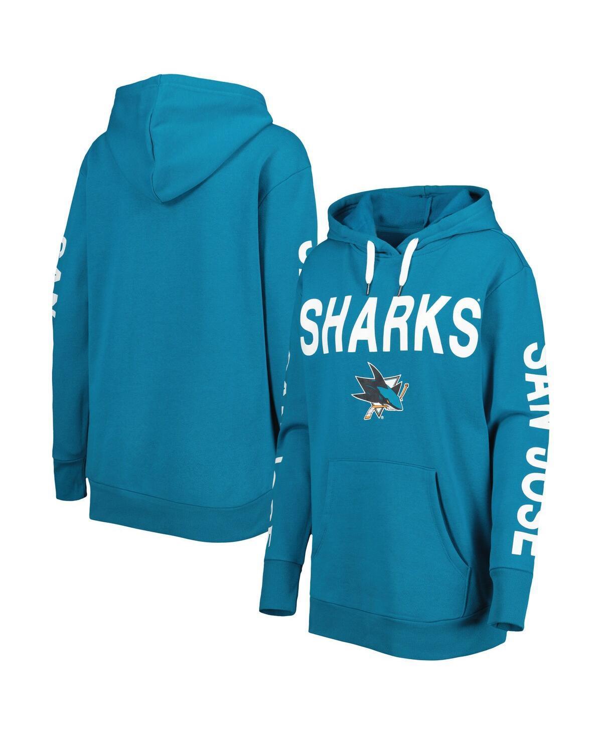 Womens G-III 4Her by Carl Banks Teal San Jose Sharks Extra Inning Pullover Hoodie Product Image