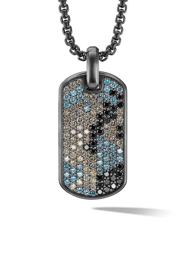 Mens Streamline Pav Dog Tag Necklace Product Image