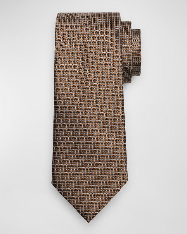 Men's Micro-Square Silk Tie Product Image