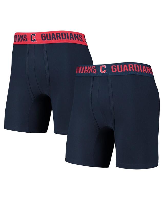 Mens Concepts Sport Navy/Red Cleveland Guardians Two-Pack Flagship Boxer Briefs Set Grd Blue Product Image