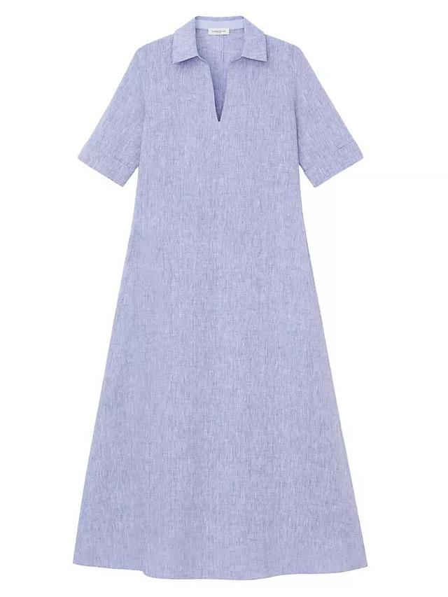 Illustrious Linen Short-Sleeve Dress Product Image