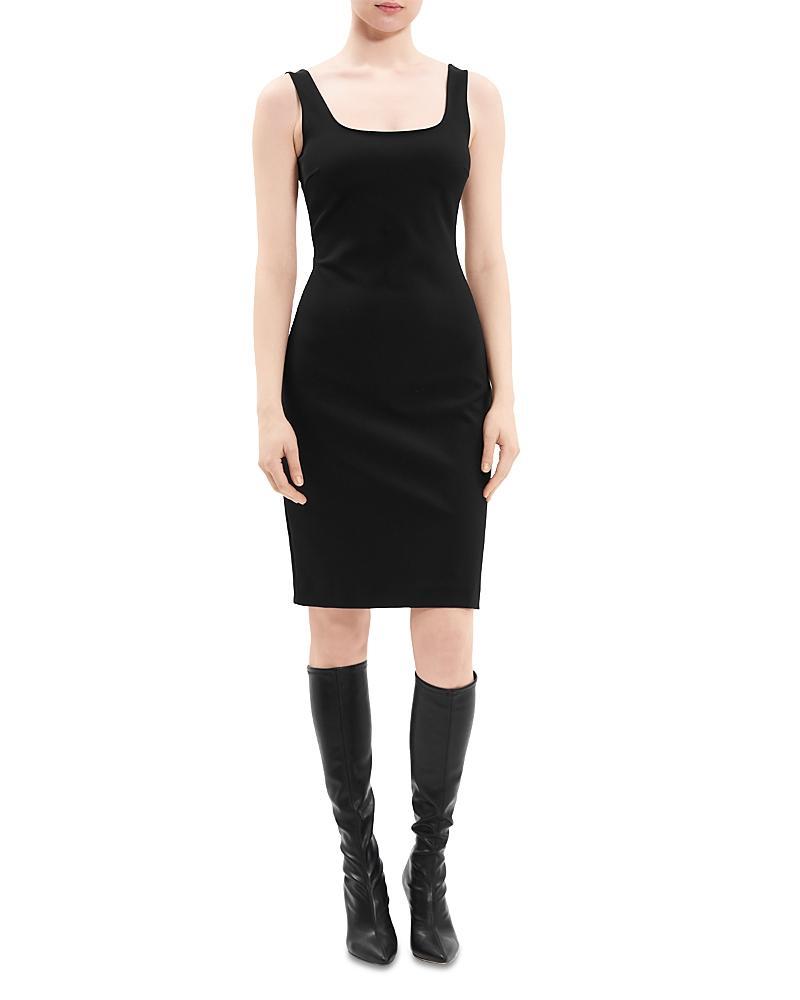 Theory Sleeveless Scoop Neck Sheath Dress Product Image