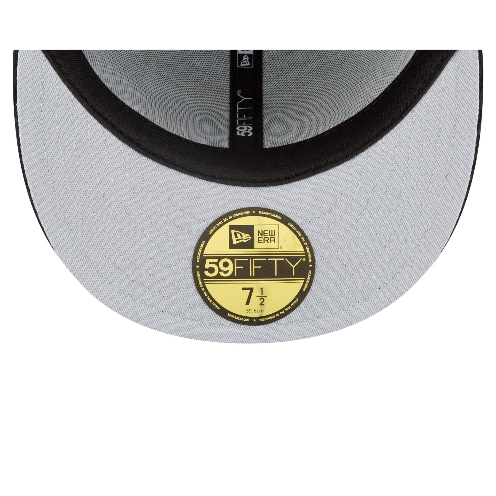 Brooklyn Nets Heather Pinstripe 59FIFTY Fitted Hat Male Product Image