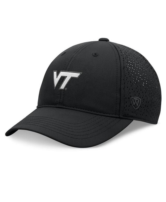 Top of the World Mens Black Virginia Tech Hokies Liquesce Trucker Adjustable Hat Product Image