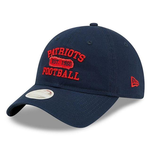 Womens New Era New England Patriots Formed 9TWENTY Adjustable Hat, Blue Product Image