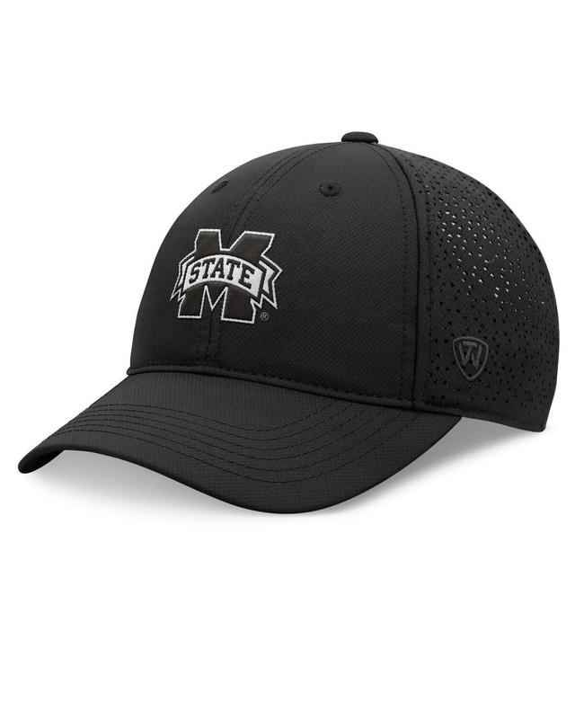 Mens Top of the World Black Mississippi State Bulldogs Liquesce Trucker Adjustable Hat Product Image