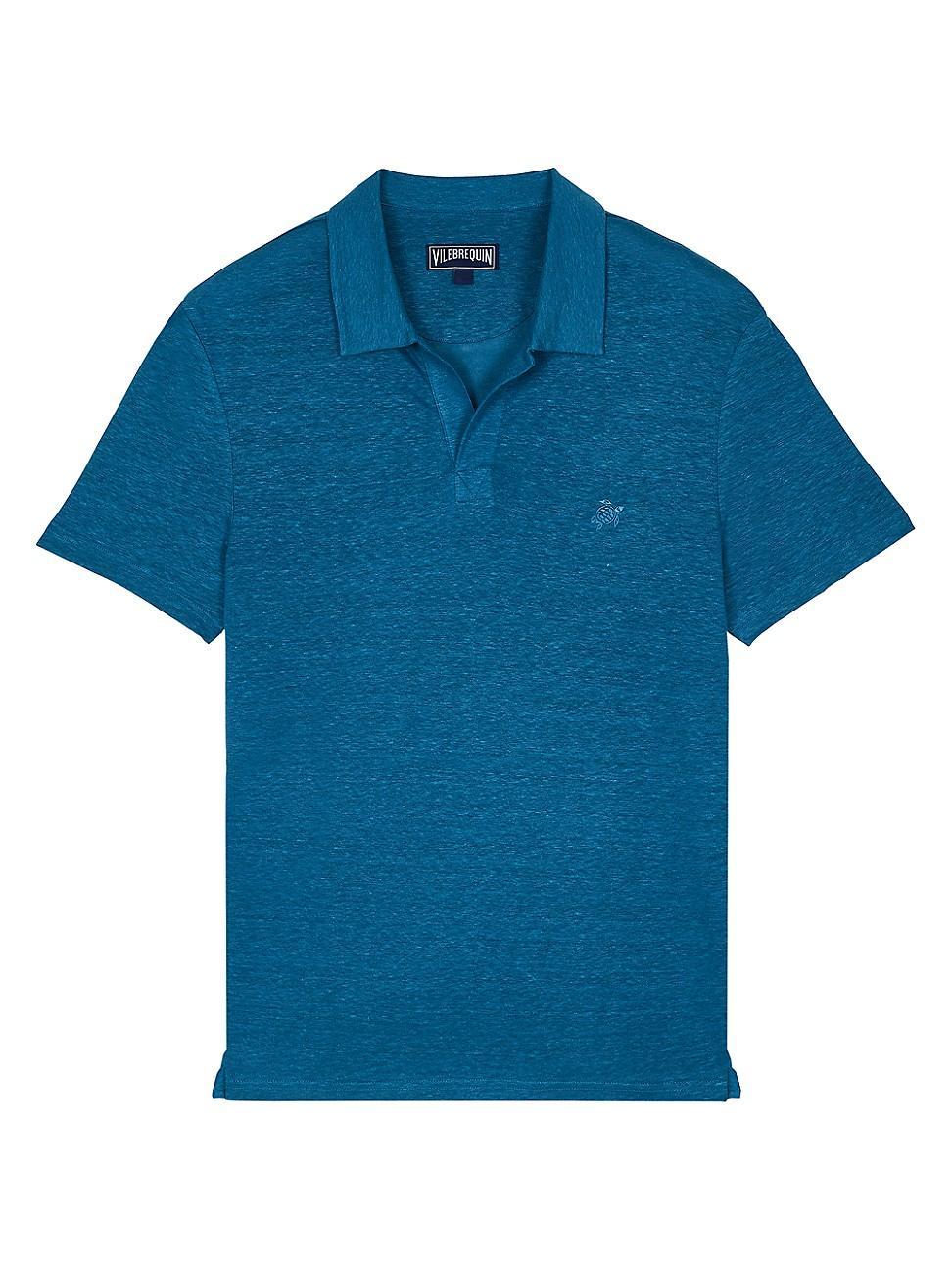 Mens Pyramid Linen Polo Shirt Product Image