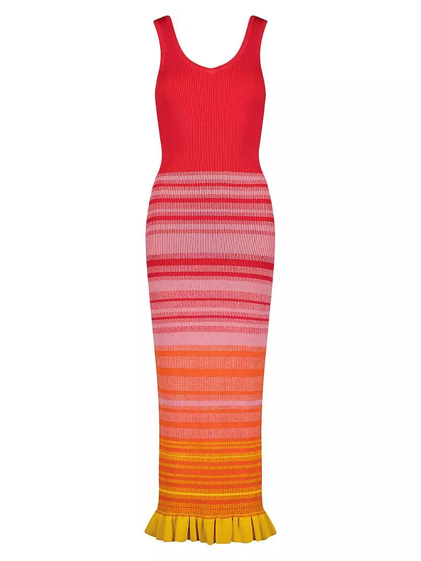 Stripe Body-Con Midi-Dress Product Image