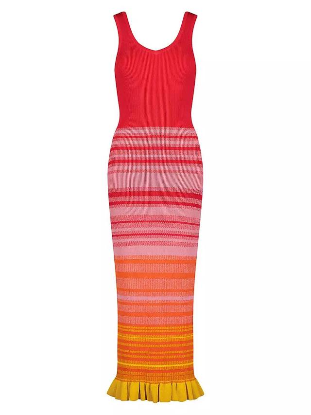 Stripe Body-Con Midi-Dress Product Image