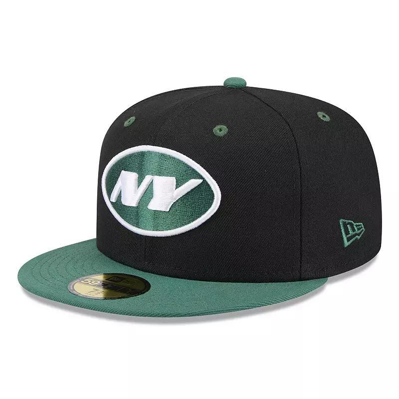 Mens New Era /Green New York Jets Flipside 2Tone 59FIFTY Fitted Hat Product Image